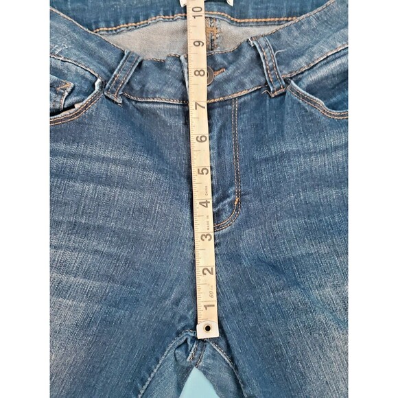 Womens Cropped Jeans Sz 2 Frayed Hem Mid Ris Kensie Jeans 26" Waist - Picture 11 of 16